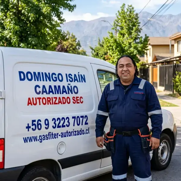 Domingo Isaín con Furgón de Emergencias SEC